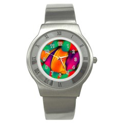 Crazy Effects  Stainless Steel Watch (slim) by ImpressiveMoments