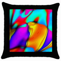 Crazy Effects Black Throw Pillow Case by ImpressiveMoments