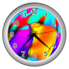 Crazy Effects Wall Clock (silver)