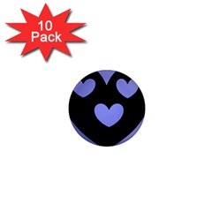 Lovely Heart 1  Mini Button Magnet (10 Pack)