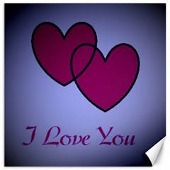 I Love You Canvas 12  X 12  (unframed) by WonderfulDreamPicture