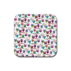 Happy Owls Drink Coaster (square)