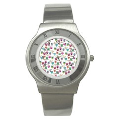 Happy Owls Stainless Steel Watch (slim)