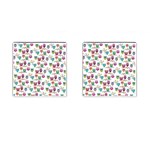 Happy Owls Cufflinks (Square) Front(Pair)