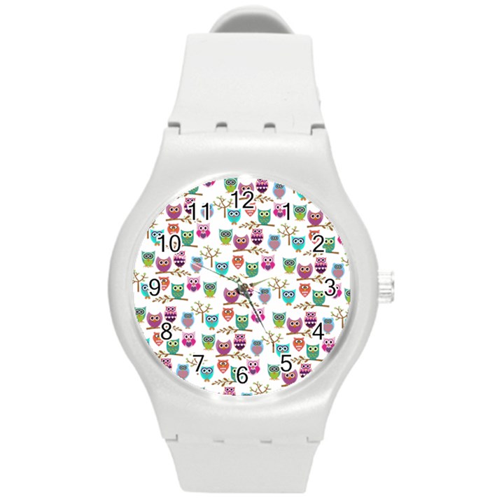 Happy Owls Plastic Sport Watch (Medium)