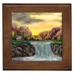 Brentons Waterfall - Ave Hurley - Artrave - Framed Ceramic Tile