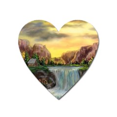 Brentons Waterfall - Ave Hurley - Artrave - Magnet (heart) by ArtRave2