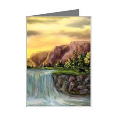 Brentons Waterfall - Ave Hurley - Artrave - Mini Greeting Card by ArtRave2