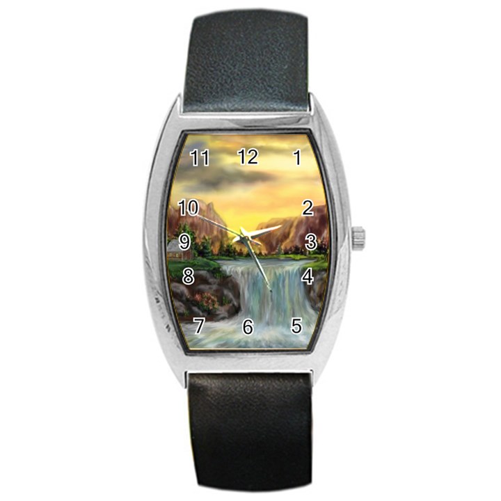 Brentons Waterfall - Ave Hurley - ArtRave - Tonneau Leather Watch