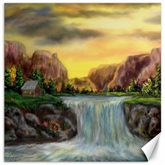 Brentons Waterfall - Ave Hurley - Artrave - Canvas 12  X 12  (unframed) by ArtRave2