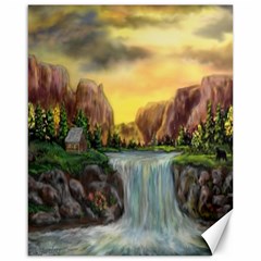 Brentons Waterfall - Ave Hurley - Artrave - Canvas 16  X 20  (unframed) by ArtRave2