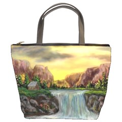 Brentons Waterfall - Ave Hurley - Artrave - Bucket Handbag by ArtRave2