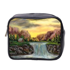 Brentons Waterfall - Ave Hurley - Artrave - Mini Travel Toiletry Bag (two Sides) by ArtRave2