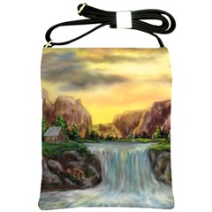 Brentons Waterfall - Ave Hurley - Artrave - Shoulder Sling Bag by ArtRave2