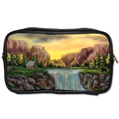 Brentons Waterfall - Ave Hurley - Artrave - Travel Toiletry Bag (two Sides) by ArtRave2