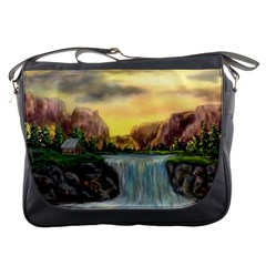 Brentons Waterfall - Ave Hurley - Artrave - Messenger Bag by ArtRave2