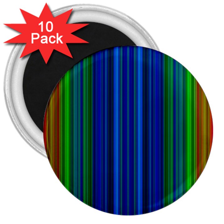 Strips 3  Button Magnet (10 pack)