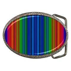 Strips Belt Buckle (oval) by Siebenhuehner