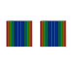 Strips Cufflinks (Square) Front(Pair)