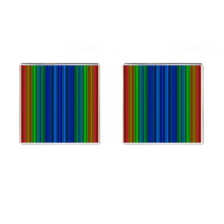 Strips Cufflinks (Square)