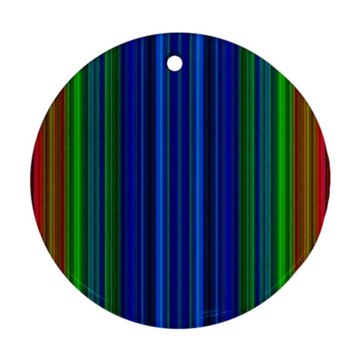 Strips Round Ornament (Two Sides)