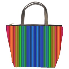 Strips Bucket Handbag by Siebenhuehner