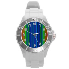 Strips Plastic Sport Watch (large) by Siebenhuehner