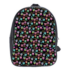 Happy Owls School Bag (large) by Ancello