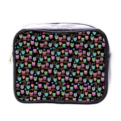 Happy Owls Mini Toiletries Bag (one Side) by Ancello