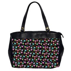 Happy Owls Oversize Office Handbag (two Sides)