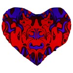 Abstract 19  Premium Heart Shape Cushion Front