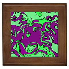 Abstract Framed Ceramic Tile by Siebenhuehner