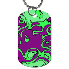 Abstract Dog Tag (one Sided) by Siebenhuehner