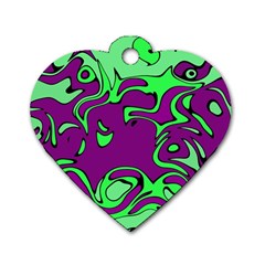 Abstract Dog Tag Heart (two Sided) by Siebenhuehner