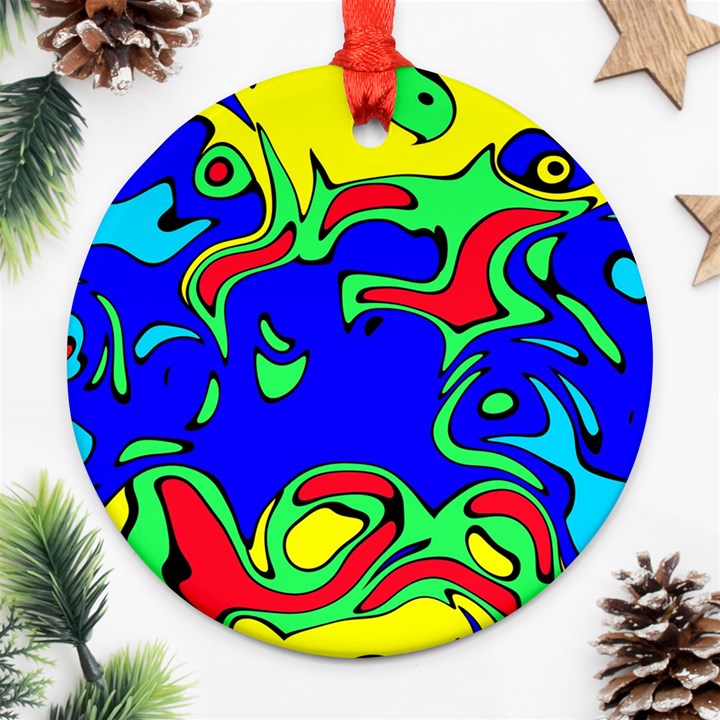 Abstract Round Ornament