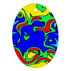 Abstract Oval Ornament by Siebenhuehner