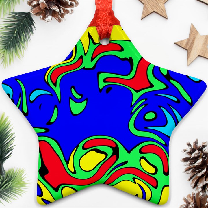 Abstract Star Ornament