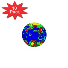 Abstract 1  Mini Button (10 Pack) by Siebenhuehner