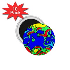 Abstract 1 75  Button Magnet (10 Pack)