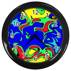 Abstract Wall Clock (black) by Siebenhuehner