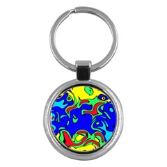 Abstract Key Chain (round)