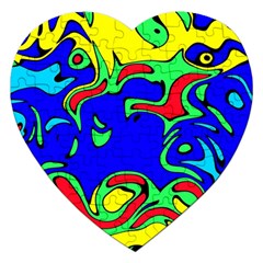 Abstract Jigsaw Puzzle (Heart)