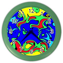 Abstract Wall Clock (color) by Siebenhuehner