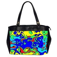 Abstract Oversize Office Handbag (two Sides) by Siebenhuehner