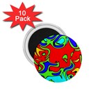 Abstract 1.75  Button Magnet (10 pack) Front