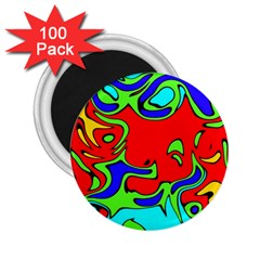 Abstract 2 25  Button Magnet (100 Pack)