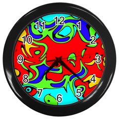 Abstract Wall Clock (black) by Siebenhuehner