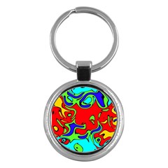 Abstract Key Chain (round)