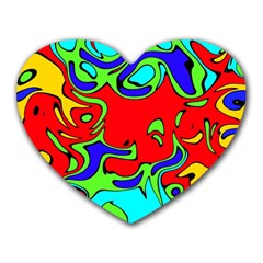 Abstract Mouse Pad (heart) by Siebenhuehner