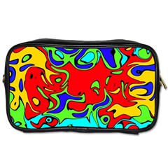 Abstract Travel Toiletry Bag (two Sides)